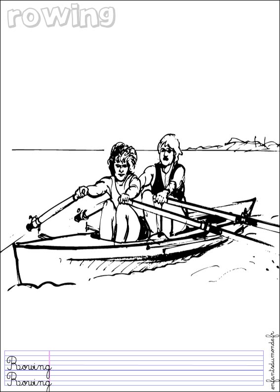 coloriage aviron 1